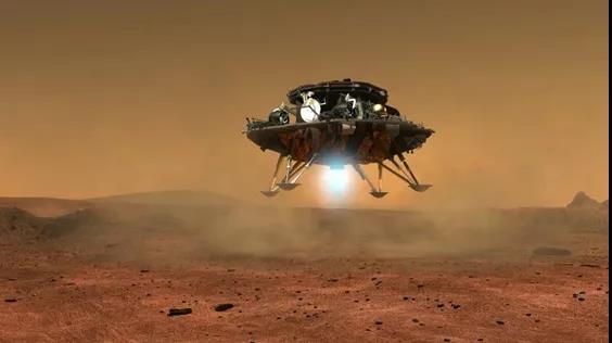 装有一批金属3D打印零件的“天问一号”成功登陆火星